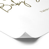 Minimalistisch Peach Floral Welcome Poster (Ecke)