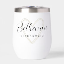 Minimalistisch Personalisierte Bridesmaid