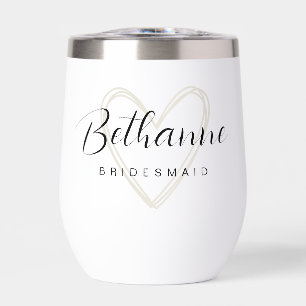 Minimalistisch Personalisierte Bridesmaid