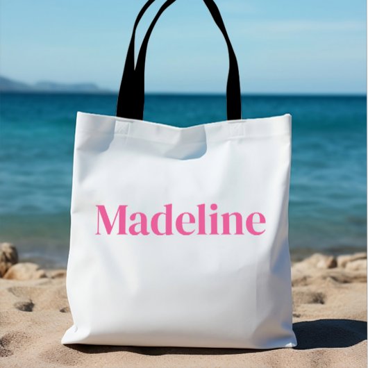 Minimalistisch Personalisierte Rosa Bachelorette Tasche