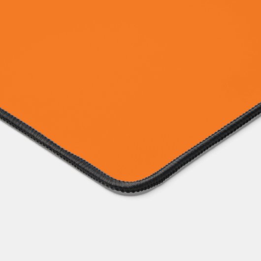 Minimalistisch Personalisierter Skriptname Orange Schreibtischunterlage (Ecke)