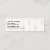 Minimalistisch | Pfeilmuster Mini Visitenkarte (Rückseite)