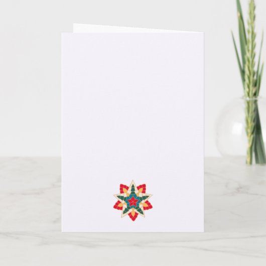 Minimalistisch Philippine Lantern Weihnachtskarte Programm (Rückseite)