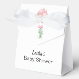 Minimalistisch Pink Balloons Girl Baby Dusche Geschenkschachtel