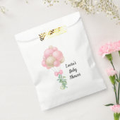 Minimalistisch Pink Balloons Girl Baby Dusche Geschenktütchen (Versiegelt)