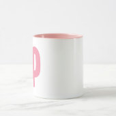 Minimalistisch Pink C UP Tasse - Es ist buchstäbli (Zentrum)