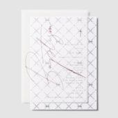 Minimalistisch Pink Girl Script Taufe Christening Pergament Einladungen (Versetzt (Einladung))