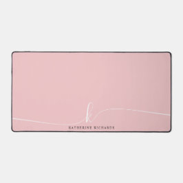 Minimalistisch-Pink-Script-Kalligraphie Schreibtischunterlage