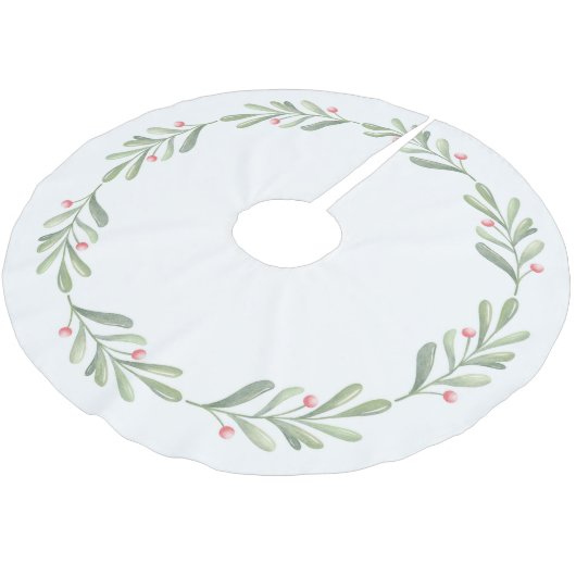 Minimalistisch Polyester Weihnachtsbaumdecke (Schrägansicht)