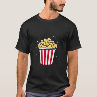 Minimalistisch Popcorn Sugar Food Einfache Niedlic T-Shirt