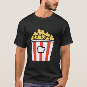Minimalistisch Popcorn Sugar Food Einfache Niedlic T-Shirt