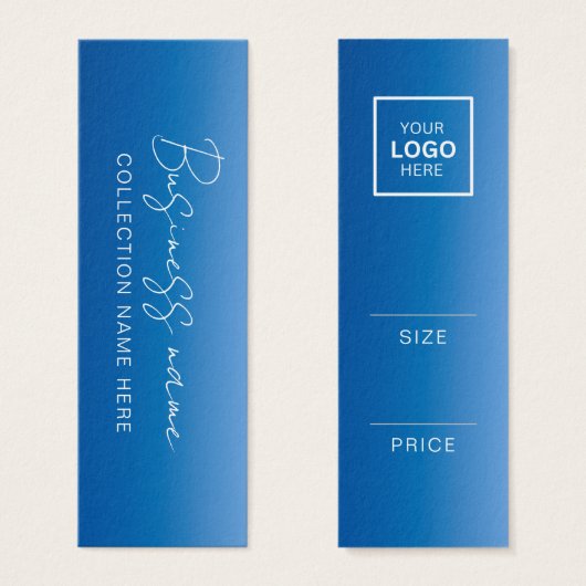Minimalistisch Price Hang Tag Card (Vorne & Hinten)