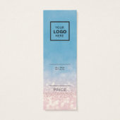 Minimalistisch Price Hang Tag Card (Rückseite)