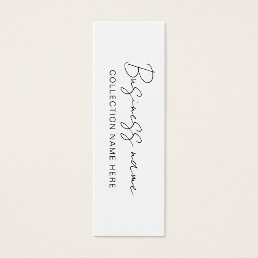 Minimalistisch Price Hang Tag Card (Vorderseite)
