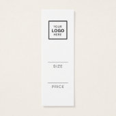 Minimalistisch Price Hang Tag Card (Rückseite)