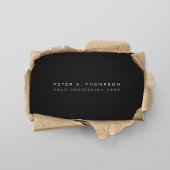 Minimalistisch pro schwarz visitenkarte