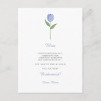 Minimalistisch PurpleTulip für Vorschlag für Bride