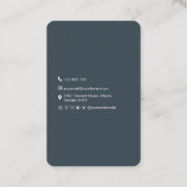 Minimalistisch-QR-Code sauber, einfach beruflich Visitenkarte (Rückseite)