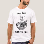 Minimalistisch Ramen Line Art T - Shirt (Vorderseite)
