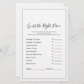 Minimalistisch Raten Sie das richtige Preisspiel (Vorne/Hinten)