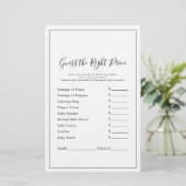 Minimalistisch Raten Sie das richtige Preisspiel (Stehend Vorderseite)