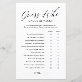 Minimalistisch Ratet, wer Mama oder Papa spielen