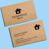 Minimalistisch Real Anwesen Kraft Visitenkarte