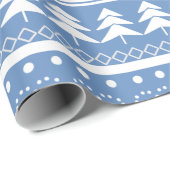 Minimalistisch Red & Blue Christmas - Einzigartige Geschenkpapier (Rolleneckpunkt)