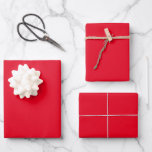 "Minimalistisch Red Christmas Schlicht Solid Color Geschenkpapier Set<br><div class="desc">"Minimalistische Weihnachten Schlichte Solid Color</div>