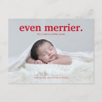 Minimalistisch Red Even Merrier New Baby Foto Coll
