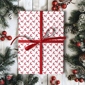 Minimalistisch Red Holly Berry zu Weihnachten Geschenkpapier