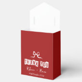 Minimalistisch Red & White Vielen Dank für Ihre Ho Geschenkschachtel (Geöffnet)