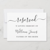 Minimalistisch reservierte Sitzsignaturen, Hochzei Einladung (Vorderseite)
