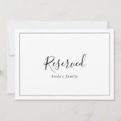 Minimalistisch reserviertes Zeichen (Vorderseite)