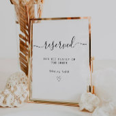 Minimalistisch reserviertes Zeichen für eine Famil Sockelschild