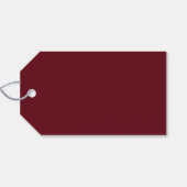 Minimalistisch Retro Chic Red Gold Frohe Weihnacht Geschenkanhänger (Rückseite Horizontal)