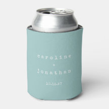 Minimalistisch Retro Schreibmaschine Aqua Custom W