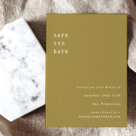 Minimalistisch Retro Schreibmaschine Schriftart We Save The Date