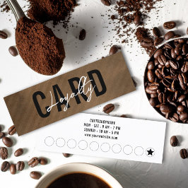 Minimalistisch Retro Vintag Brown Kraft Einfache K Treuekarte