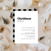 Minimalistisch Retro Weihnachts-Party Einladung