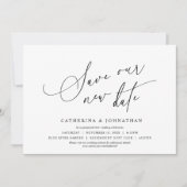 Minimalistisch, Rett unseres neuen Datums, Datum ä Einladung (Vorderseite)