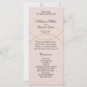 Minimalistisch Rings-Hochzeitsprogramm (Vorderseite)