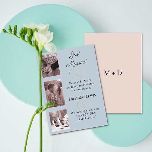 Minimalistisch Rings Wedding Ankündigung