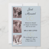 Minimalistisch Rings Wedding Ankündigung (Vorderseite)