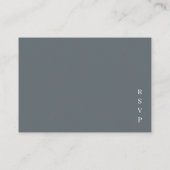 Minimalistisch Rings Wedding Begleitkarte (Rückseite)