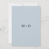 Minimalistisch Rings Wedding Einladung (Rückseite)