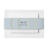 Minimalistisch Rings Wedding Einladungsbanderole (Vorderseite Beispiel)