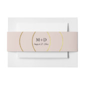 Minimalistisch Rings Wedding Einladungsbanderole (Vorderseite Beispiel)