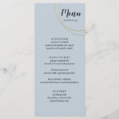 Minimalistisch Rings Wedding Menu Menükarte (Vorderseite)