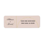 Minimalistisch Rings Wedding Rücksendeadresse (Vorne)